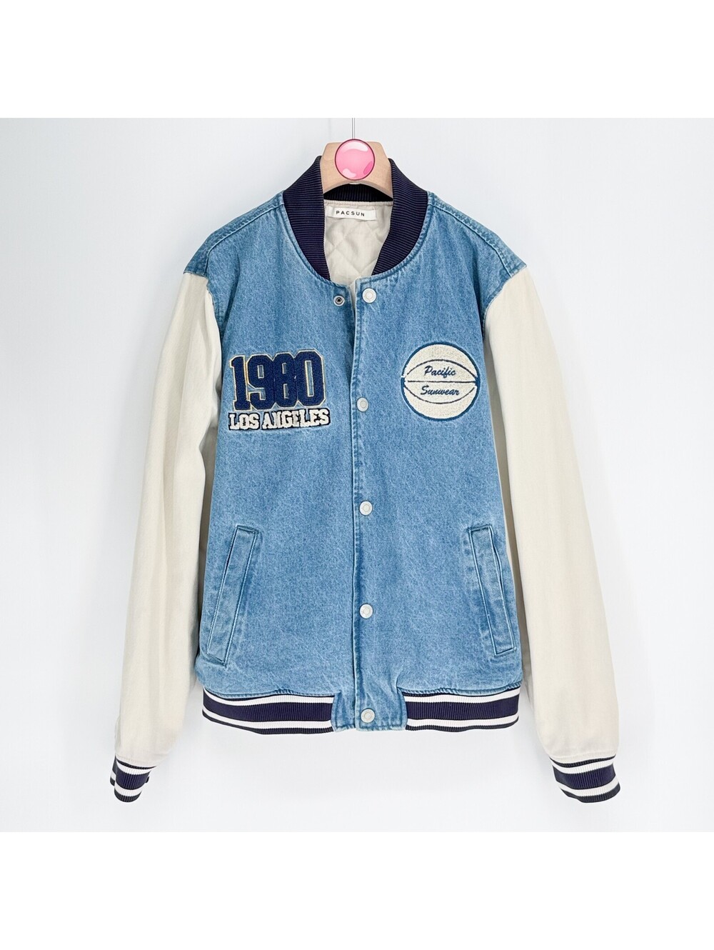 PacSun 1980 Los Angeles Varsity Bomber Jacket Mens Medium